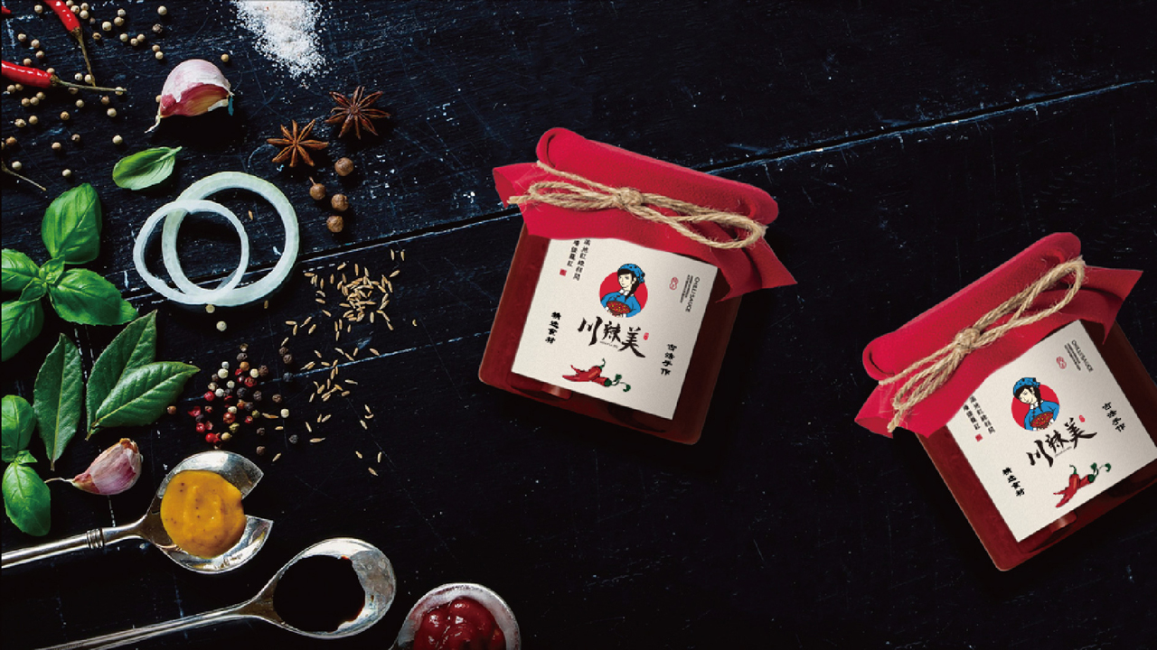 川辣美品牌策劃設計微型VI設計品牌logo定位系列包裝設計{標派視覺}